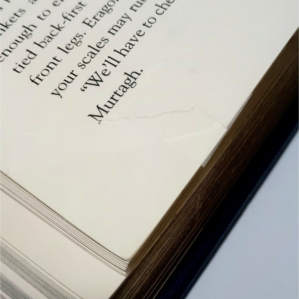 ERAGON by Christopher Paolini Deluxe Bonded Leather Collectible Edition *notes - Picture 7 of 8